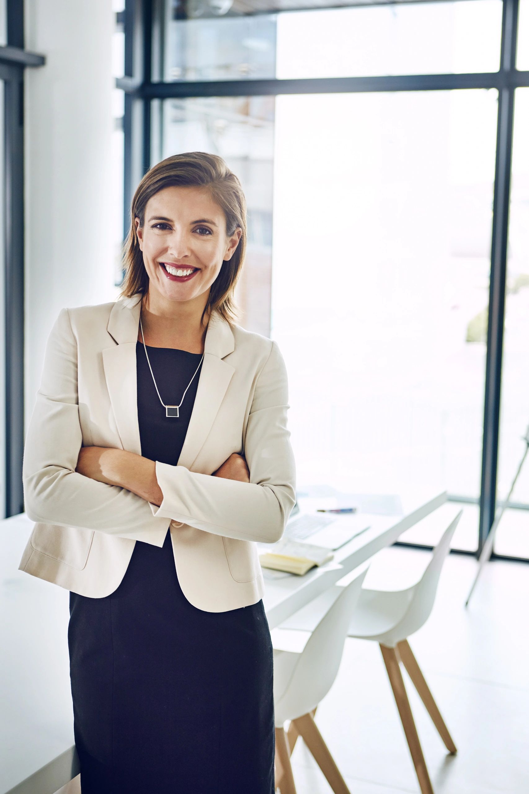 Professional candidate in office setting